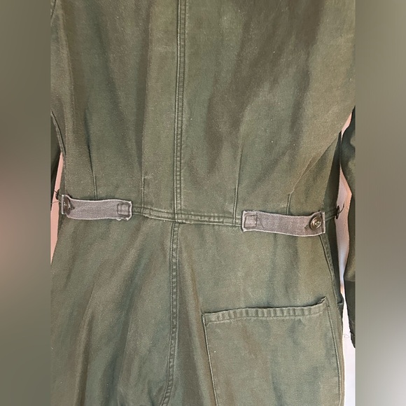 RARE VINTAGE COTTON SATEEN COVERALLS - Picture 10 of 12